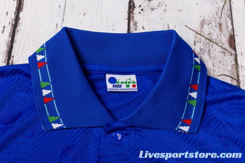 Retro 1994 Italy Home Soccer Jersey