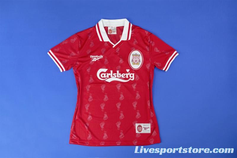 Retro 96/98 Liverpool Home Soccer Jersey