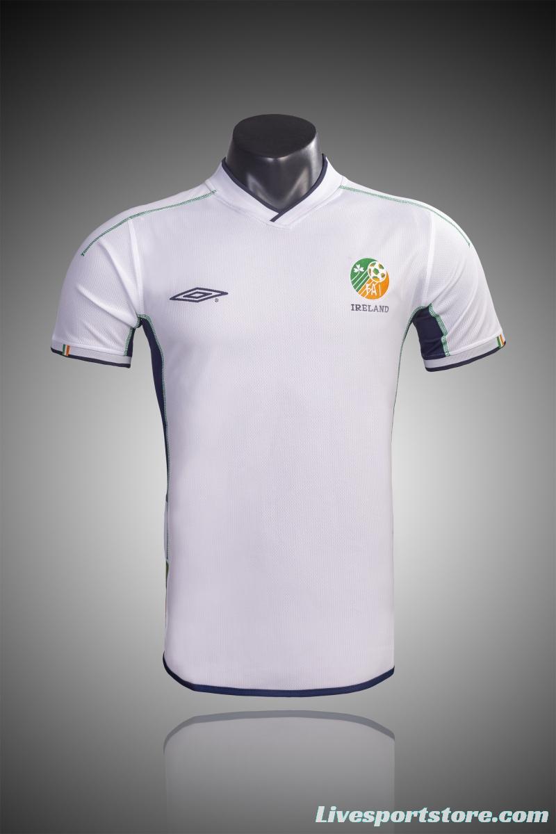 Retro 2002 Ireland Away Soccer Jersey