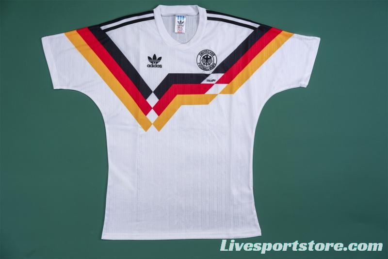 Retro 1990 Germany Home Soccer Jersey