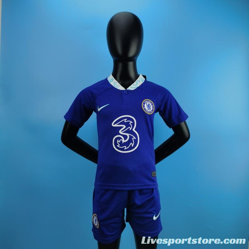 22/23 Chelsea Kids Home SIZE 16-28 Soccer Jersey