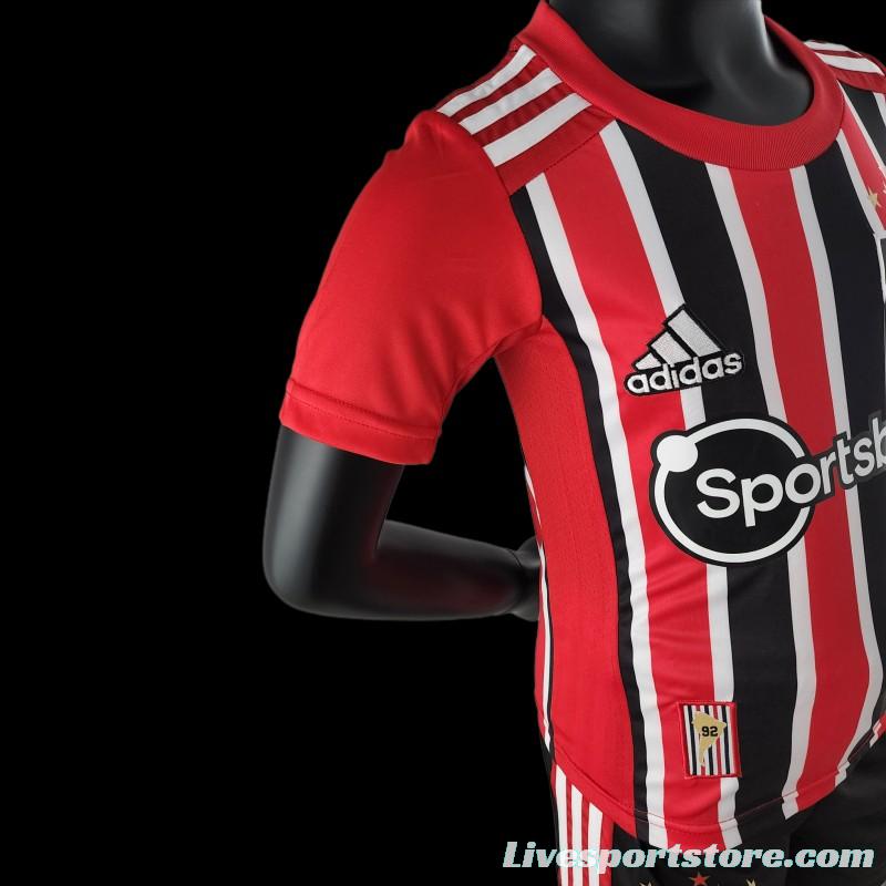 22/23 Kids Sao Paulo Away SIZE16-28 Soccer Jersey