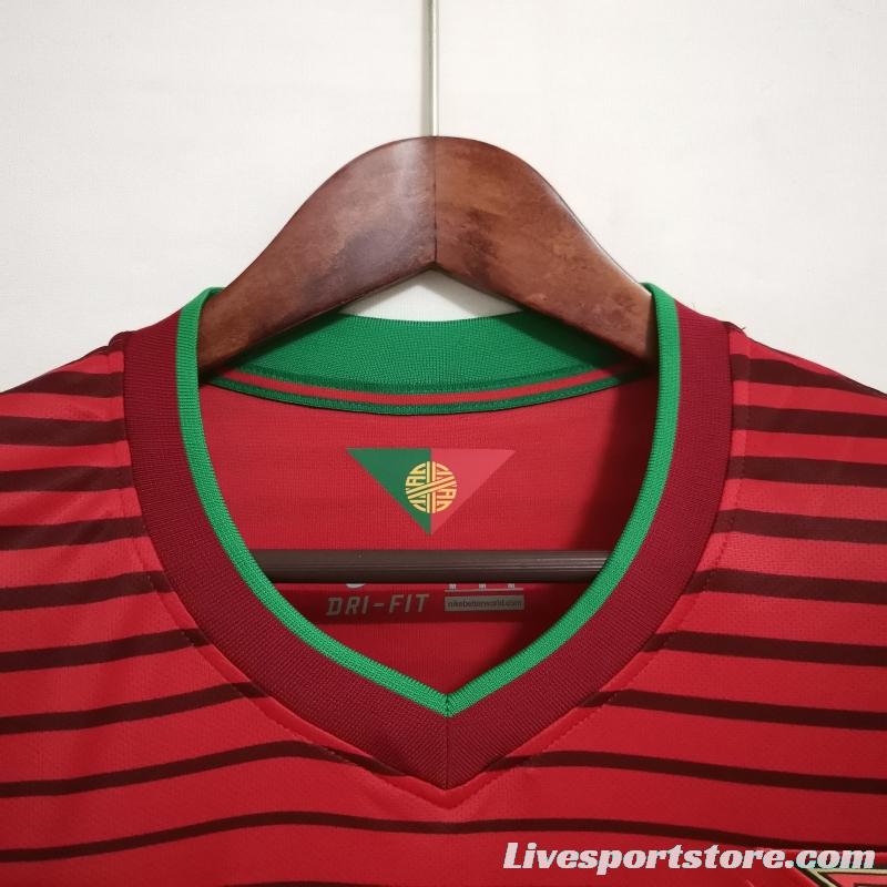 Retro 2014 Portugal Home Soccer Jersey