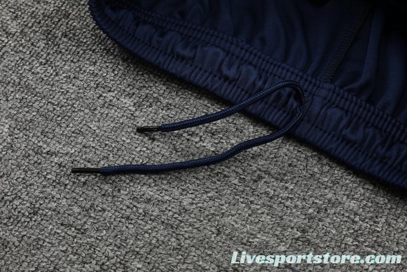 2022 Italy Blue Half Zipper Tracksuit