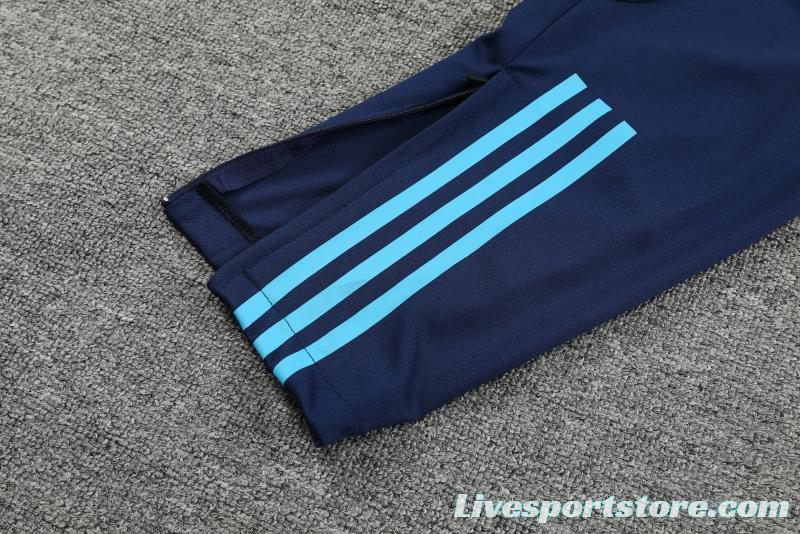 2022 Argentina Blue Half Zipper Tracksuit