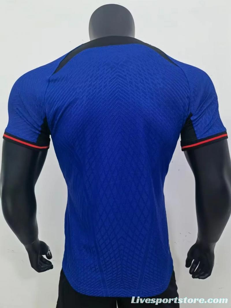 Player Version 2022 Netherlands Away Soccer Jersey