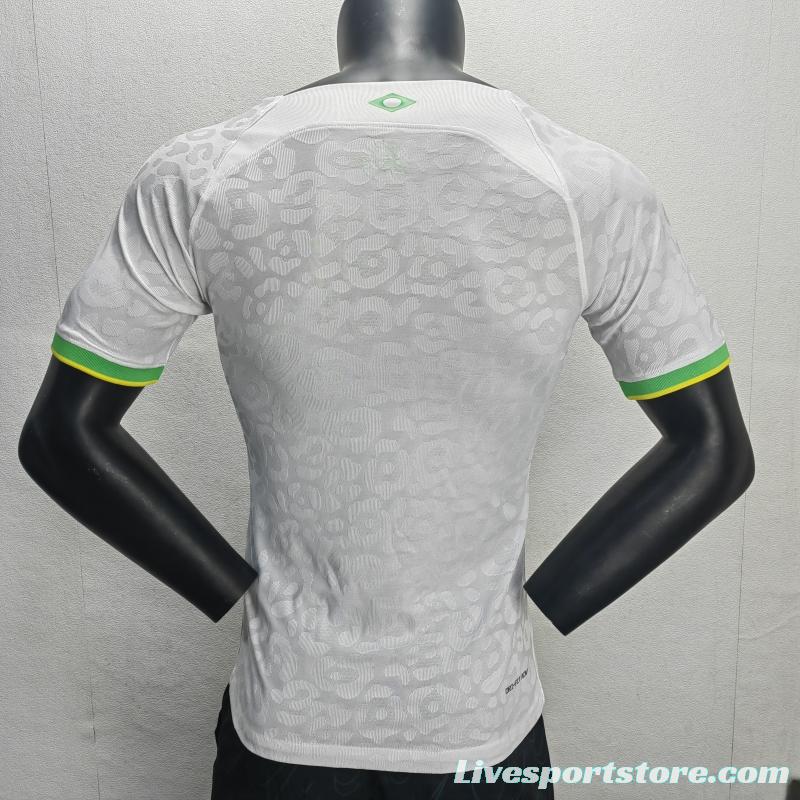 Player Version 2022 Brazil White Jersey Special Version