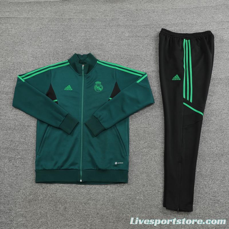 2022 Mexico Deep Green Full Zipper Tracksuit