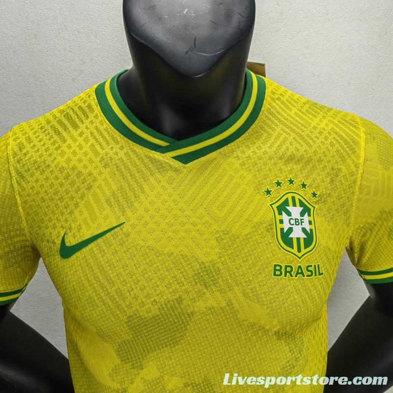 Player Version 2022 Brazil Yellow Special Jersey