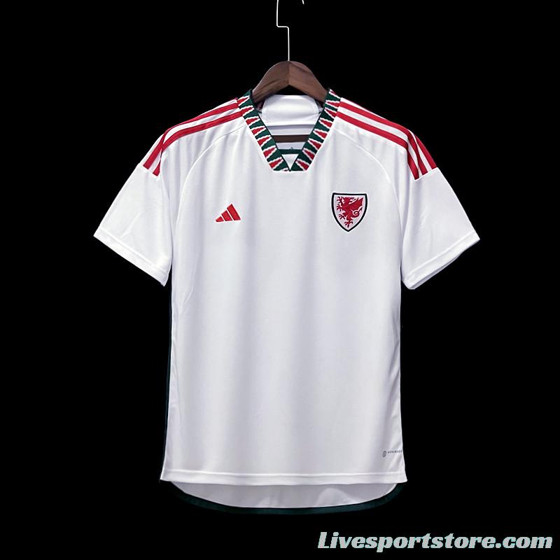 2022 Wales Away White Jersey