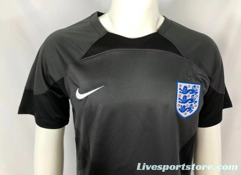 2022 England Black Goalkeeper Jersey