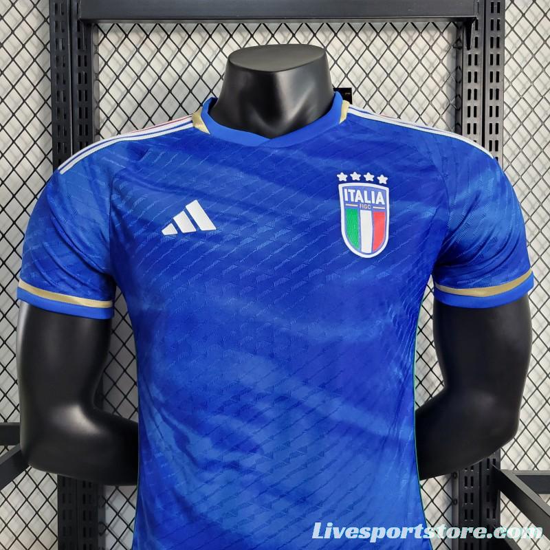 Player Version 2023 Italy Home Jersey