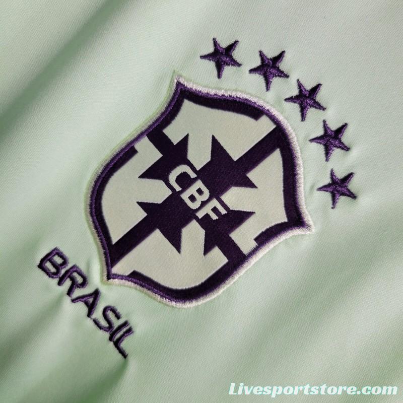 2023 Brazil Light Green POLO Jersey