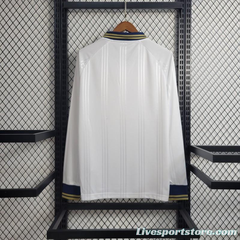 Retro Long Sleeve 2019-20 Real Madrid Training White Jersey