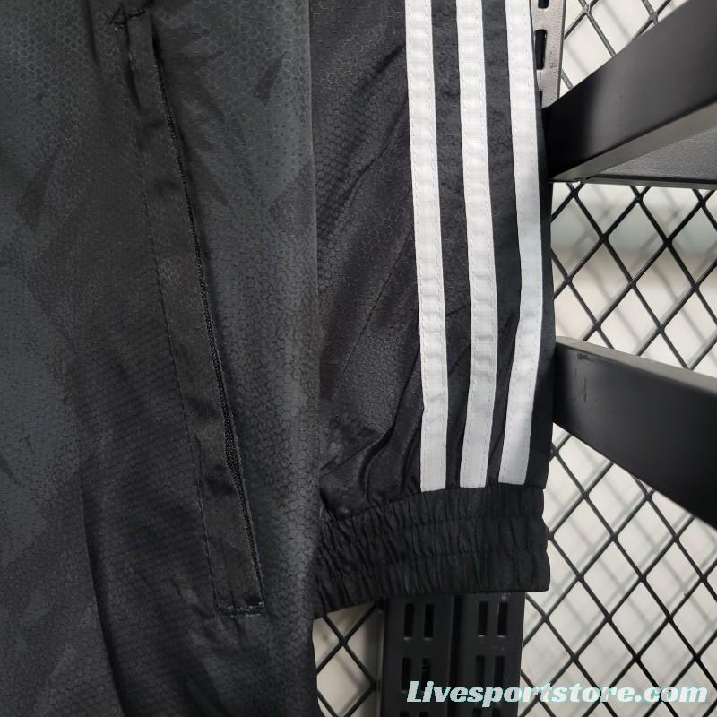 23-24 Juventus Black Windbreaker