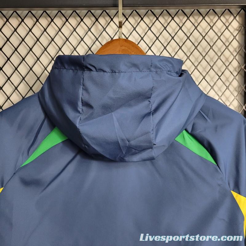 2023 Brazil Royal Blue Windbreaker