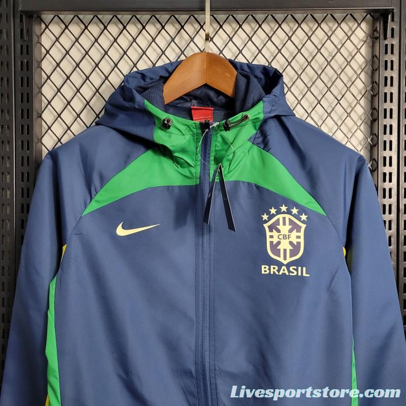 2023 Brazil Royal Blue Windbreaker