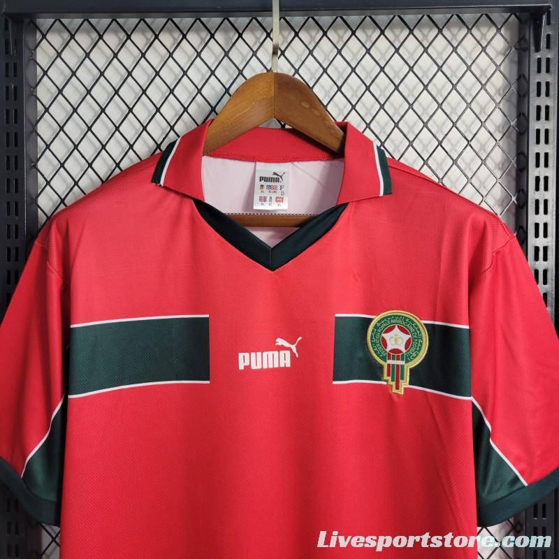 Retro 1998 Morocco Third Red Jersey