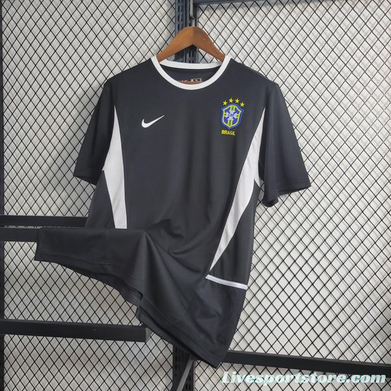 Retro 2002 Brazil Black Goalkeeper Jersey