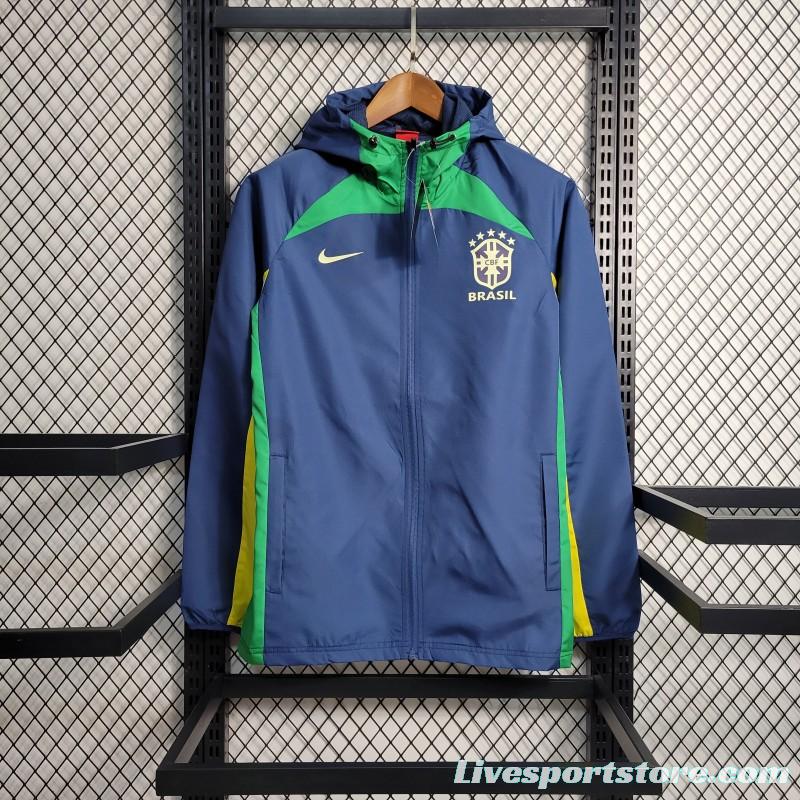 2023 Brazil Royal Blue Windbreaker