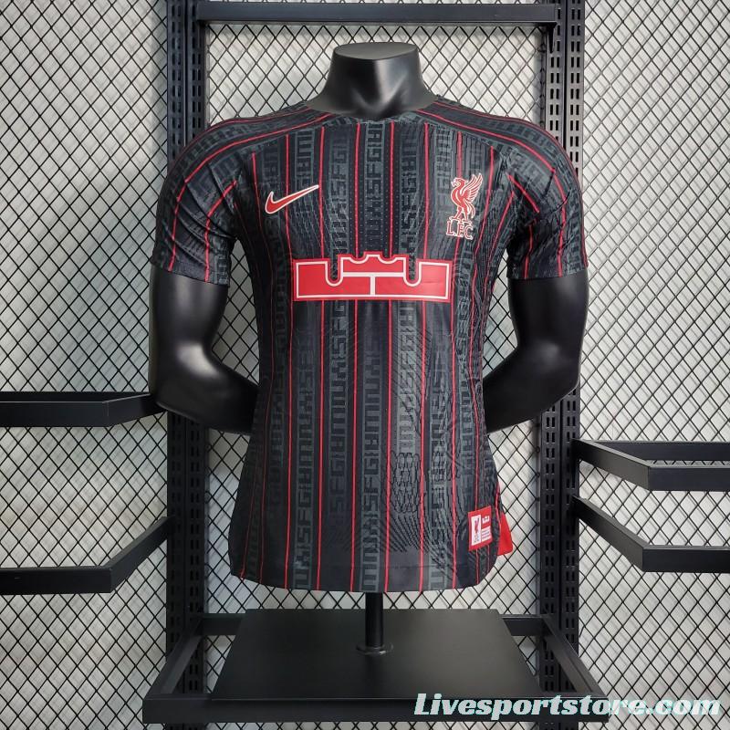 Player Version 23/24 Liverpool x Lebron Black Jersey