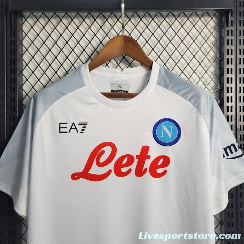 23-24 Napoli White European Away Jersey