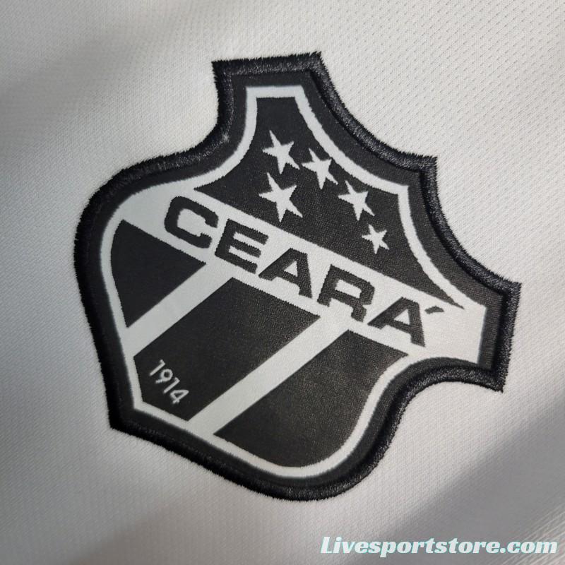 23-24 Ceara Sporting White Jersey -No Sponsor