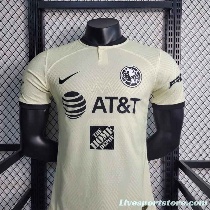 Player Version 22/23 Player Club America Third Yellow Jersey