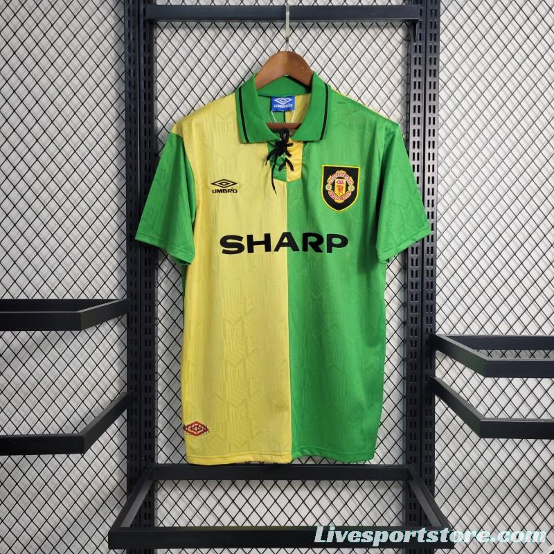 Retro 1992/94 Manchester United Third Green Jersey