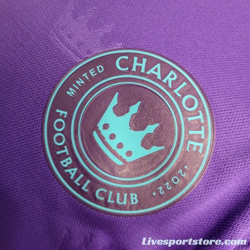 Player Version 23-24 Charlotte Away Purple Jersey