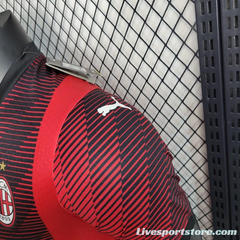 Player Version 23-24 AC Milan Home Jersey