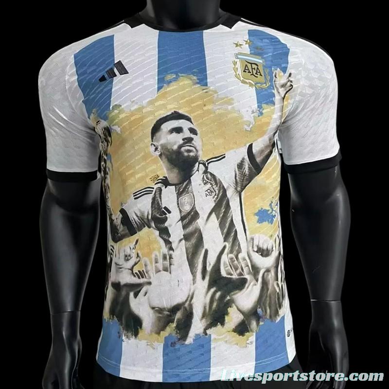 Player Version 2023 Argentina Messi Special Jersey