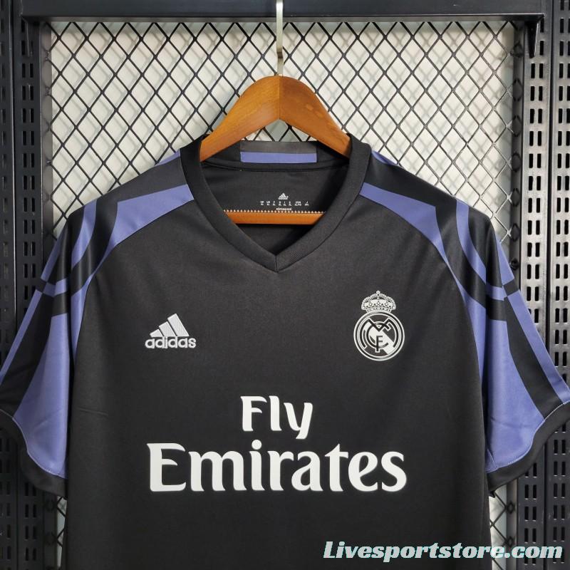 Retro 16-17 Real Madrid Third  Black Jersey