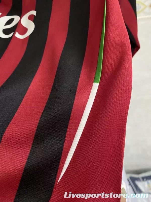 Retro 11/12 AC Milan Home Long Sleeve Jersey