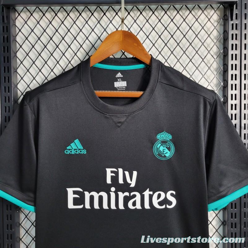 Retro 17-18 Real Madrid Away Black Jersey