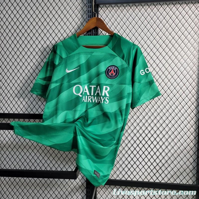 23-24 PSG Green Goalkeeper Jersey