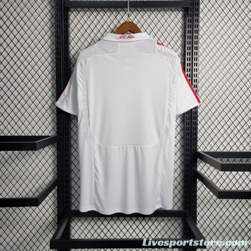 Retro 2007-08 AC Milan Away Soccer Jersey