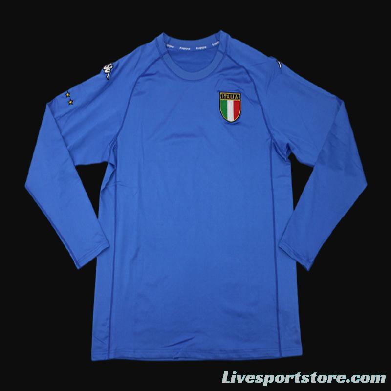 Retro 2000 Italy Home Long Sleeve Jersey