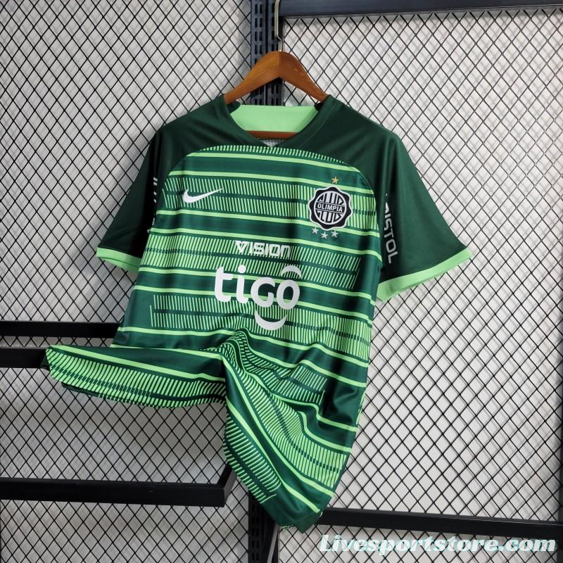 23-24 Paraguayan Club Olimpia Third Green Jersey