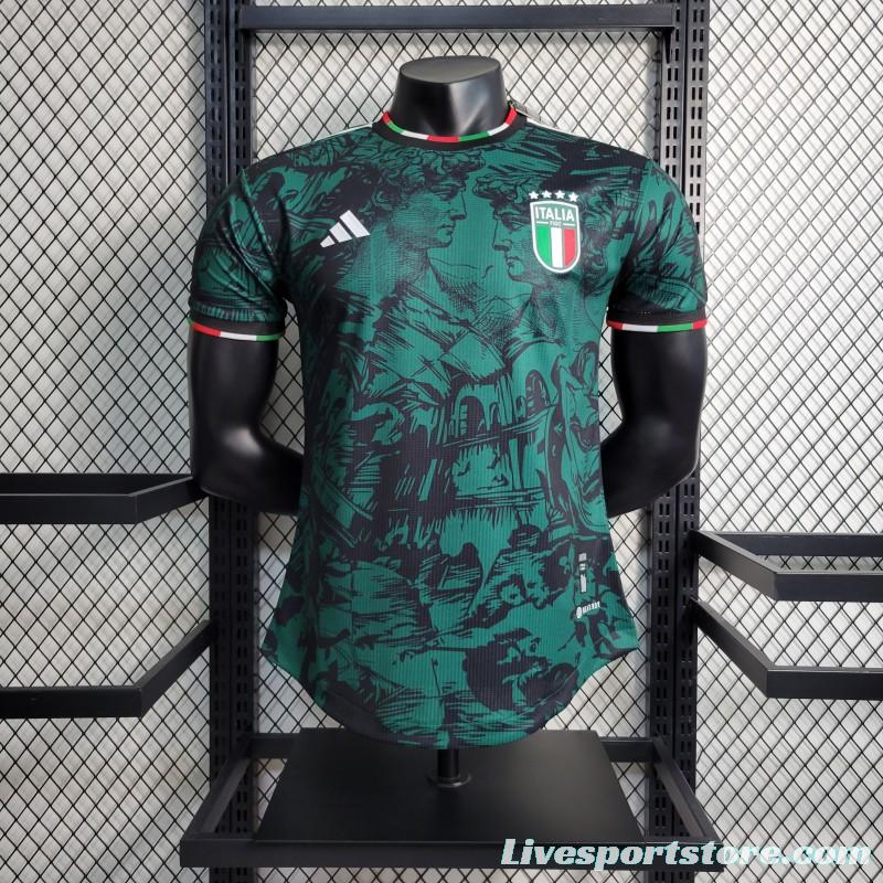 Player Version 2023 Italy Special Edition Green Jersey