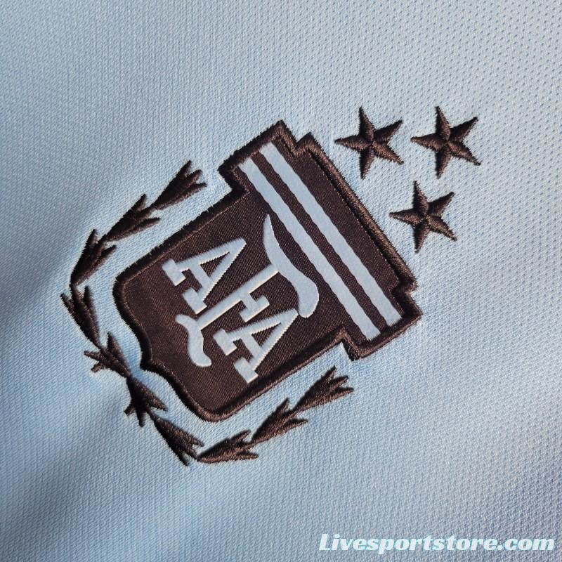 23-24 Argentina Blue Training Jersey