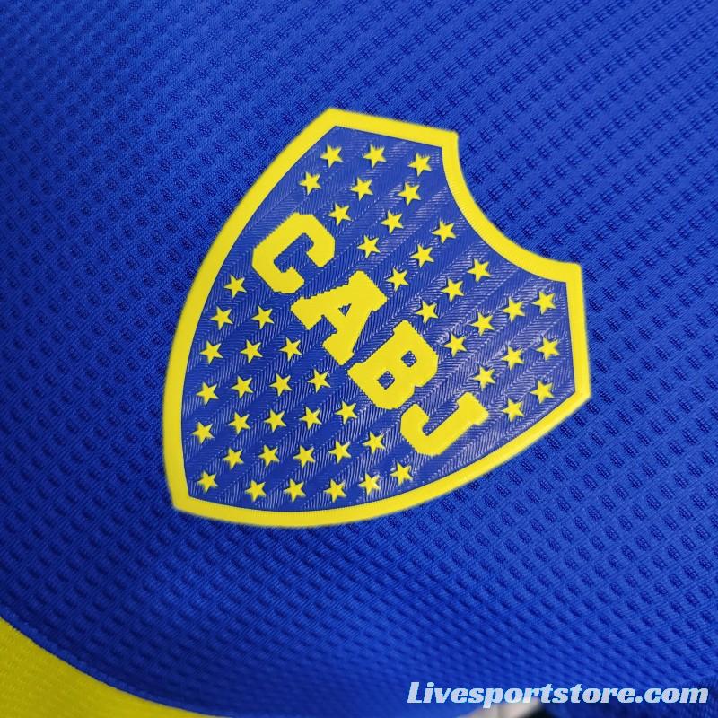 Player Version 23-24 Boca Juniors Home Soccer Jersey