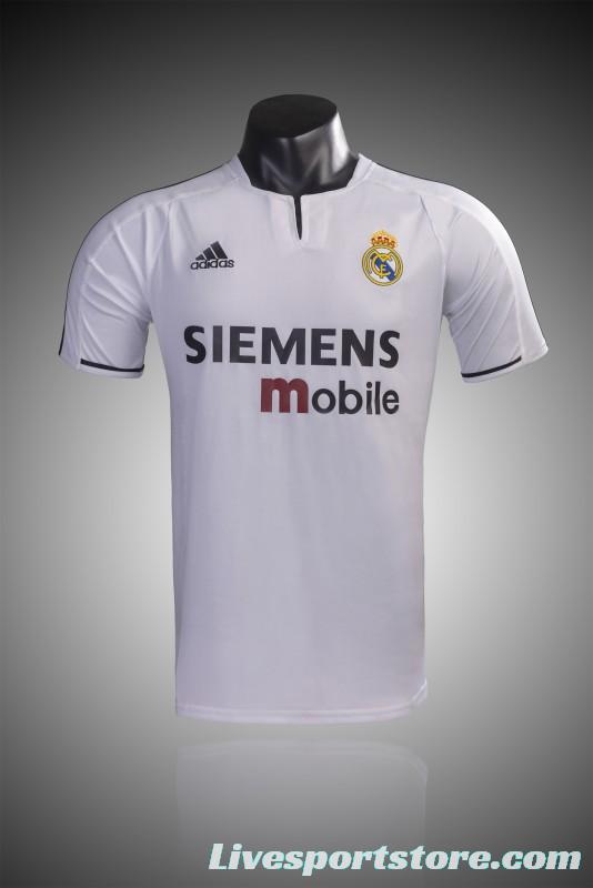 Retro 03/04 Real Madrid Home Jersey