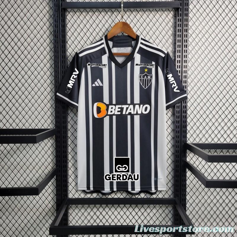 23-24 Atletico Mineiro Home Jersey With all Sponsors Soccer Jersey