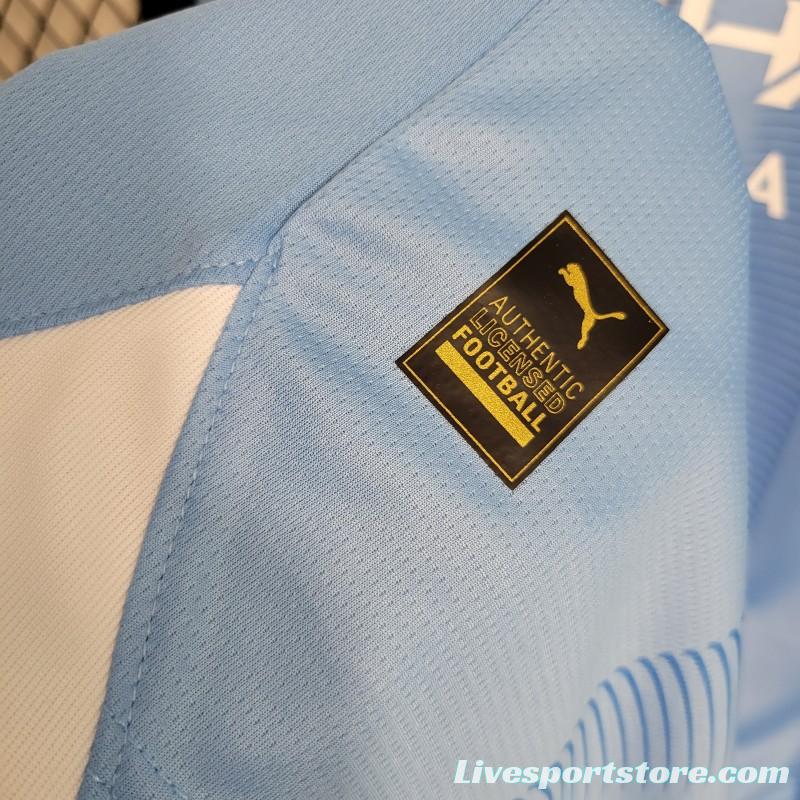 23-24 Manchester City Home Long Sleeve Jersey