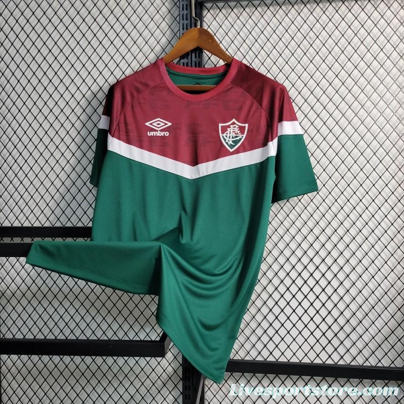 23-24 Fluminense Celestial Training Jersey Green+Red