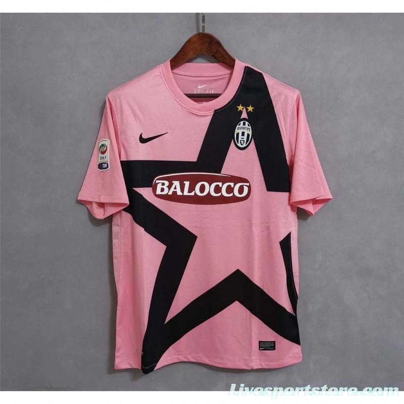 Retro 11/12 Juventus Away Pink Jersey With Serie A Patch