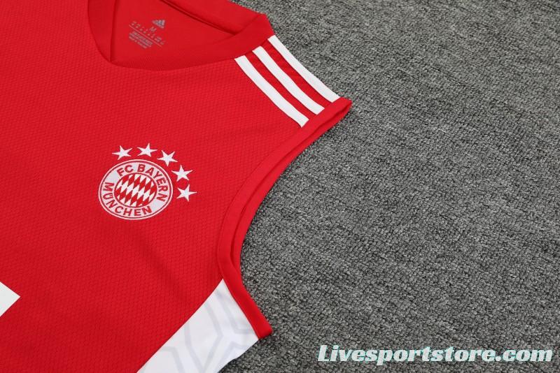 23-24 Bayern Munich Red Vest Jersey+Shorts