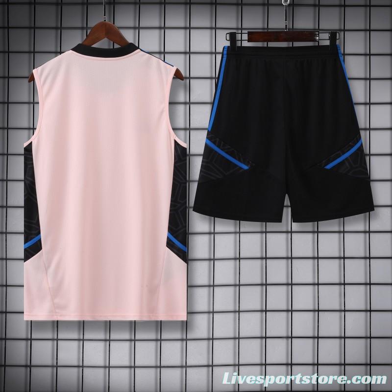 23-24 Arsenal Pink Vest Jersey+Shorts