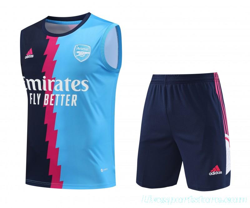 23-24 Arsenal Blue/Navy Vest Jersey+Shorts